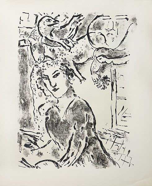 CHAGALL :
chagall-autoportrait-lithographie