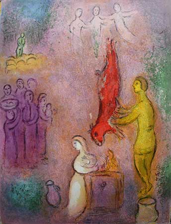 CHAGALL : chagall-nymphes-lithographie